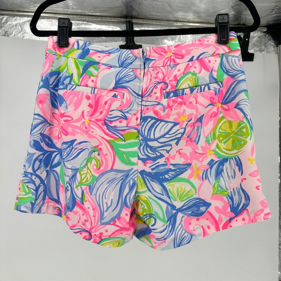 Lilly Pulitzer Ariana Multi Pink 5" Shorts Women's 2 XS Havana Cocktail Summer - Picture 5 of 6